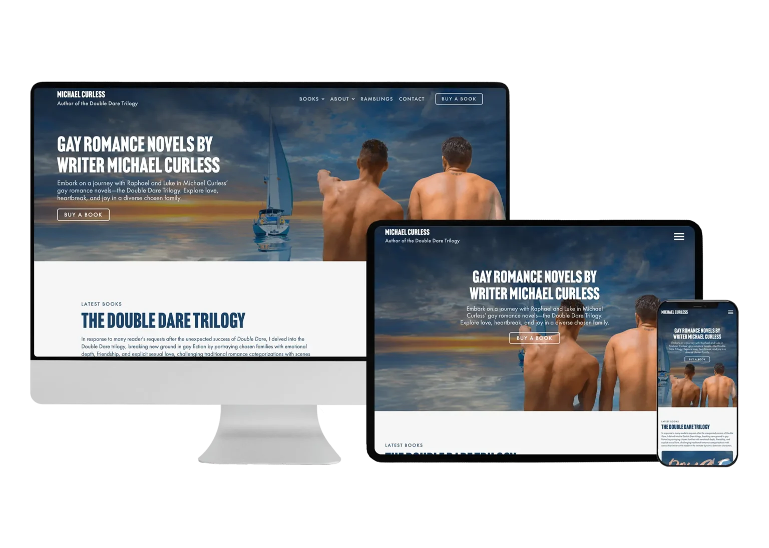 WordPress Web Design for Gay Romance Novels by Michael Curless