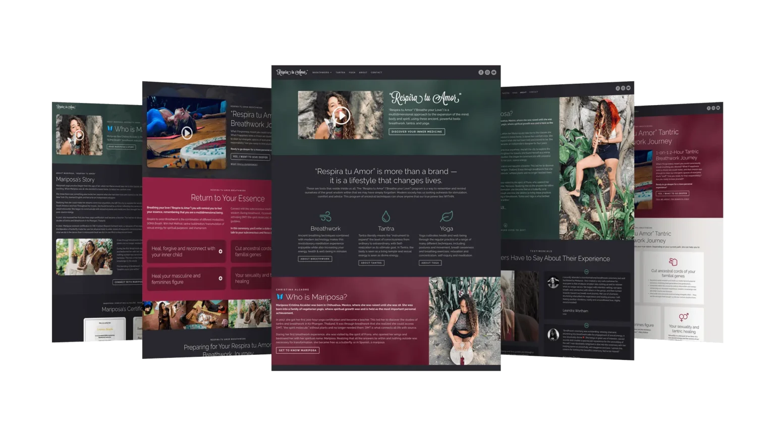 WordPress Web Design for Breathwork & Tantra Practitioner